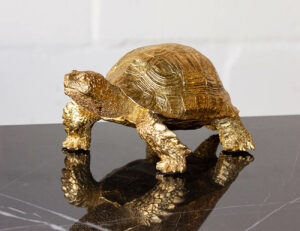 Tortoise Statue - Gold