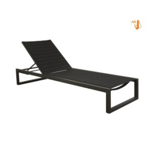 Lungo Sun Lounger - Charcoal