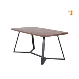 Salisbury 6 seater dining table. Steel frame, Feelwood laminate with Normal Cut Top, 180x90cm